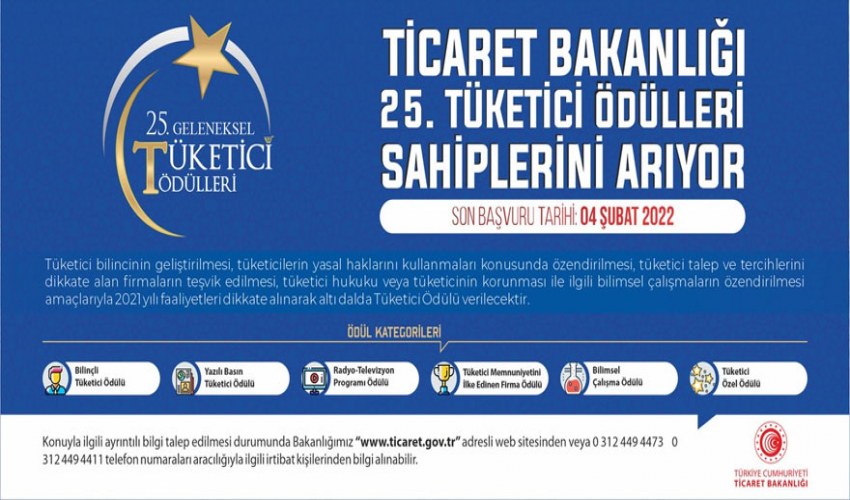 25. Tüketici Ödülleri Sahiplerini Arıyor