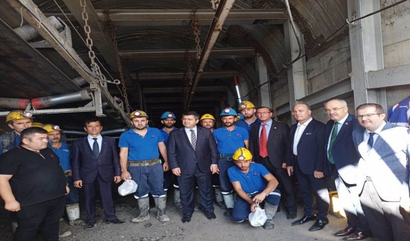 EDİRNE VALİSİ HÜSEYİN KÜRŞAT KIRBIYIK VE BAŞKAN ERCAN İHTİYAR'DAN MADEN İŞLETMESİNE ZİYARET