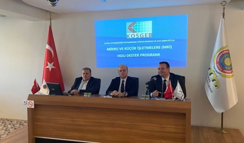 KOSGEB MKİ HIZLI DESTEK PROGRAMI BİLGİLENDİRME TOPLANTISI ODAMIZDA GERÇEKLEŞTİRİLDİ