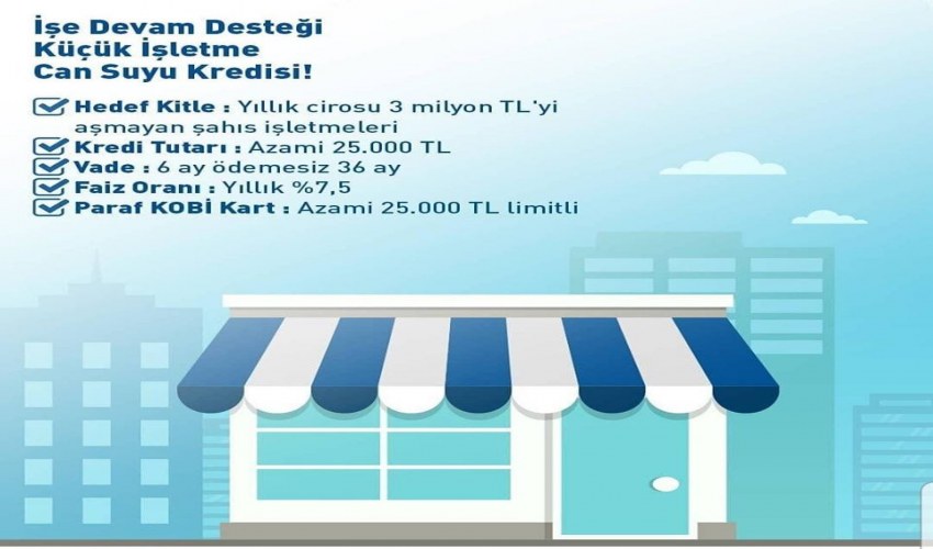 Küçük İşletme - Can Suyu Kredisi Duyuruldu